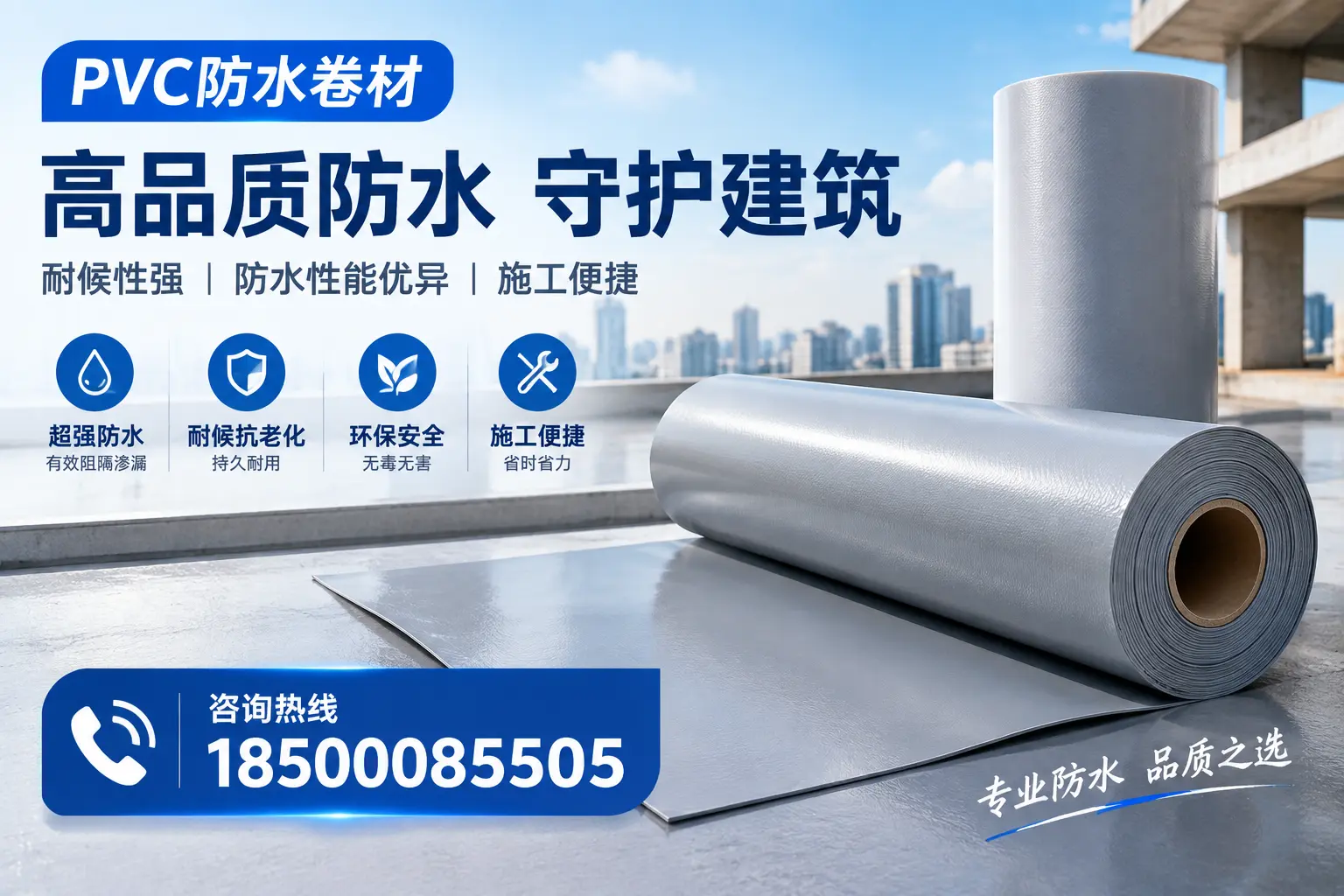 PVC防水卷材的防水效果评测，适合兴安的科学依据